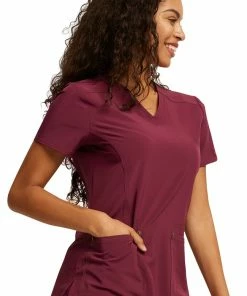 Dickies Women's V-Neck Top -Cherokee Shop 5 di dk747 650