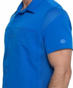 Dickies Men's Button Front Polo Shirt -Cherokee Shop 5 di dk820 650