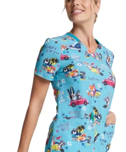 Dickies Clearance Women's Vacay All Day Print Scrub Top 11 Dickies Clearance Women's Vacay All Day Print Scrub Top -Cherokee Shop 5 di dk876 printclearance 650