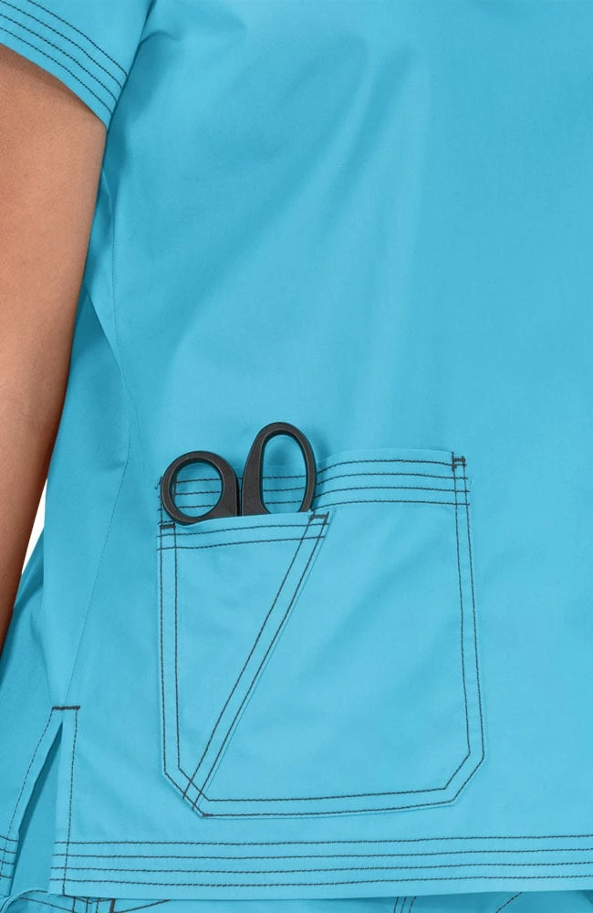 Koi Clearance Women's Kyra V-Neck Solid Scrub Top 7 Koi Clearance Women's Kyra V-Neck Solid Scrub Top - Image 5