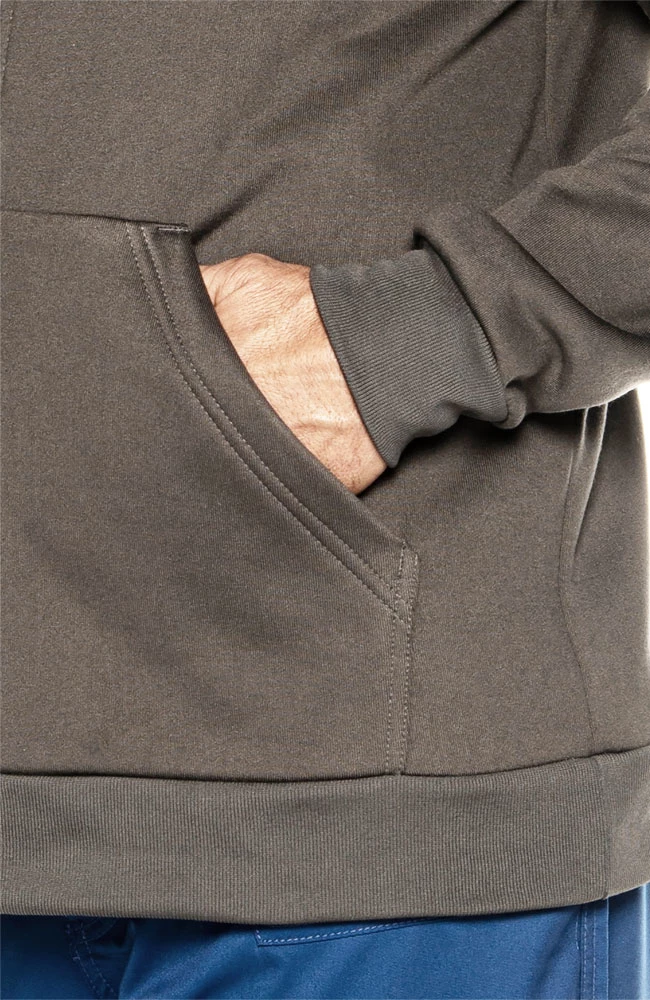 Urbane Men's Fleece Solid Scrub Jacket 7 Urbane Men's Fleece Solid Scrub Jacket - Image 5