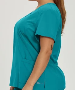 White Cross Women's V-Neck Solid Scrub Top -Cherokee Shop 5 wc 785 650