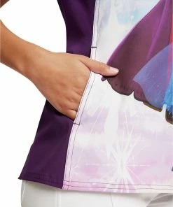 Cherokee Women's Sisters Print Scrub Top -Cherokee Shop 6 ck tf627 print 650 1