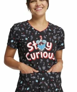 Cherokee Women's Inquiring Minds Print Scrub Top 14 Cherokee Women's Inquiring Minds Print Scrub Top -Cherokee Shop 6 ck tf659 print 650