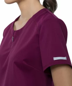 Cherokee Workwear Women's Crew Neck Solid Scrub Top -Cherokee Shop 6 ck ww602 650
