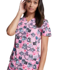 Dickies Clearance Women's Hoo Cares For You Print Scrub Top 14 Dickies Clearance Women's Hoo Cares For You Print Scrub Top -Cherokee Shop 6 di dk717 printclearance 650