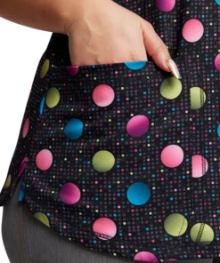 Dickies Women's V-Neck Dot's Poppin' Print Scrub Top -Cherokee Shop 6 di dk731 print 650