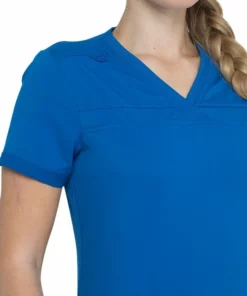 Dickies Women's V-Neck Rib Knit Panel Solid Scrub Top -Cherokee Shop 6 di dk870 650
