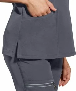 Healing Hands Women's Sonia Zip Y-Neck Scrub Top -Cherokee Shop 6 hh 2274 650