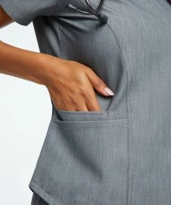 AllHeart Clearance Women's V-Neck Solid Scrub Top & Yoga Scrub Pant Set -Cherokee Shop 7 ah lsset8 clearance 650