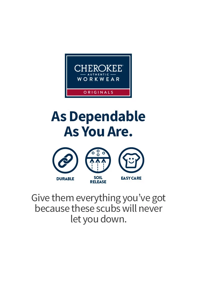 Cherokee Workwear Clearance Women's White Long Sleeve Dog Print Underscrub 5 Cherokee Workwear Clearance Women's White Long Sleeve Dog Print Underscrub - Image 3