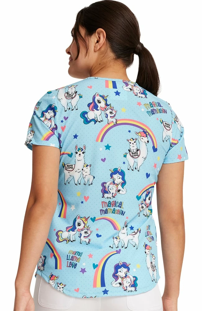 Cherokee Women's Rainbow Mamas Print Scrub Top 9 Cherokee Women's Rainbow Mamas Print Scrub Top - Image 7