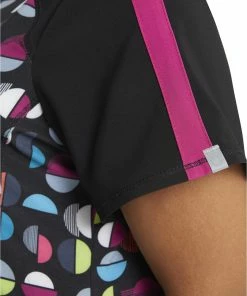 Cherokee Clearance Women's Geo Nouveau Print Scrub Top -Cherokee Shop 7 ck ck645 printclearance 650