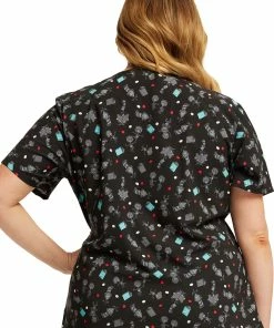 Cherokee Women's Inquiring Minds Print Scrub Top 15 Cherokee Women's Inquiring Minds Print Scrub Top -Cherokee Shop 7 ck tf659 print 650