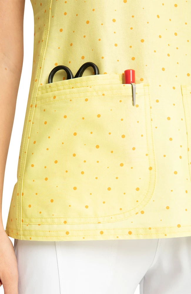 Cherokee Clearance Women's Under The Rainbow Print Scrub Top 9 Cherokee Clearance Women's Under The Rainbow Print Scrub Top - Image 7