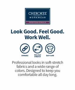 Cherokee Workwear Clearance Women's Snap Front Warm-Up Solid Scrub Jacket -Cherokee Shop 7 ck ww340 clearance 650