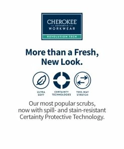 Cherokee Workwear Women's V-Neck Solid Scrub Top -Cherokee Shop 7 ck ww770ab 650