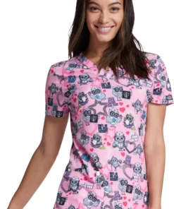 Dickies Clearance Women's Hoo Cares For You Print Scrub Top 15 Dickies Clearance Women's Hoo Cares For You Print Scrub Top -Cherokee Shop 7 di dk717 printclearance 650