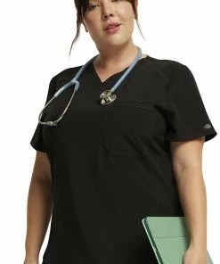 Dickies Women's Tuckable V-Neck Scrub Top 16 Dickies Women's Tuckable V-Neck Scrub Top -Cherokee Shop 7 di dk748 650